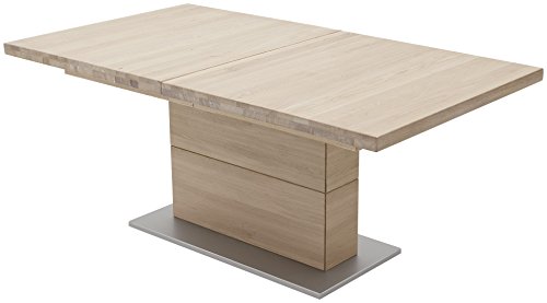 Robas Lund Esstisch Tisch ausziehbar Massivholz Eiche Bianco, Corato BxHxT 180x270 x 77 x 100 cm