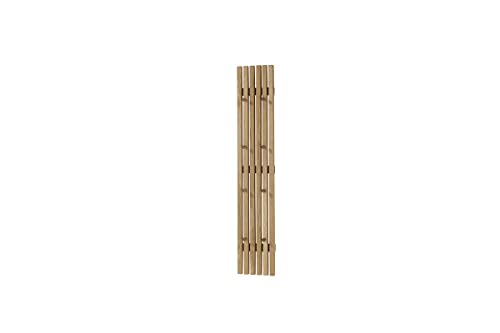 Robas Lund Garderobenpaneel Eiche Massivholz mit Haken, BxHxT 22x102x5 cm