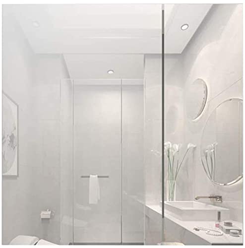 AXOIN HZH Spiegel für Badezimmer, modern, minimalistisch, mehrschichtig, Massivholz, Spiegelschrank, Wandmontage, Kosmetikspiegel mit Aufbewahrungsregal