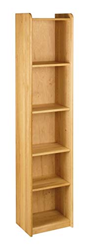 BioKinder Regal Bücherregal Kinderregal Standregal Lara mit 4 Einlegeböden aus zertifiziertem Massivholz Erle 200 x 44 x 35 cm