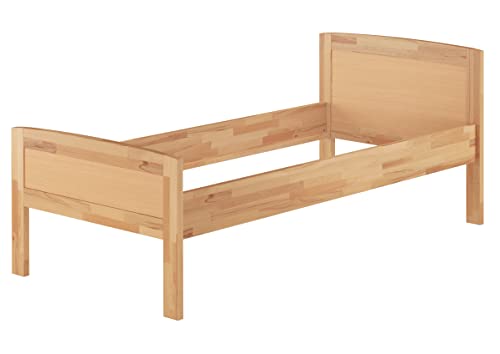 Erst-Holz® Einzelbett Buche Seniorenbett 90x200 Massivholz-Bettgestell ohne Zubehör 60.72-09 oR