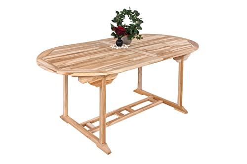 SAM Gartentisch Aruba, Auszieh-Tisch aus Teak-Holz (180-240 cm) Massivholz für Garten oder Terrasse