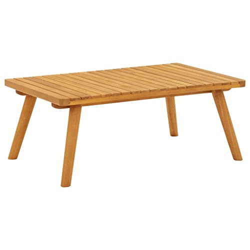 vidaXL Akazienholz Massiv Garten Couchtisch Beistelltisch Teetisch Gartentisch Holztisch Massivholztisch Kaffeetisch Balkontisch 60x60x31,5cm