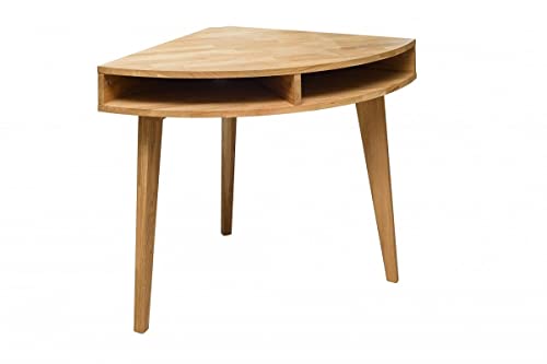 Main Möbel Eck-Schreibtisch/Tisch 75x75cm 'Luzern' Wildeiche massiv Massivholz Eiche geölt