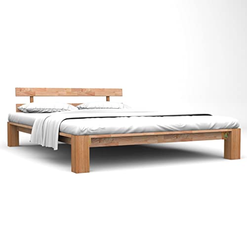 GuyAna Massivholzbett Bettgestell Bed Frame Bett Mit Bettkasten Hausbett Bett Massivholz Eiche 160x200 cm 247265