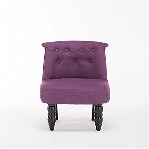 ChengBeautiful Kindersofa Kindersofas, Kindermöbel, Stoff Massivholz-Sofa-Stühle, einfache Moderne Sofacstühle für Kinderzimmermöbel (Farbe : Purple, Size : 40x45x57cm)