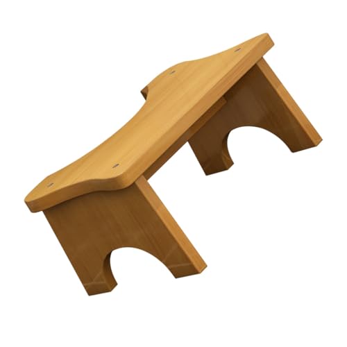 IMIKEYA 1Stk Toilettenhocker Massivholz Holzstufe Hocker aus Holz hölzern Fußbank Werkzeug zur Fußstütze Toiletten-Tritthocker rutschfest Pedale Support-Tool Toilleten Sitz Kind Schemel