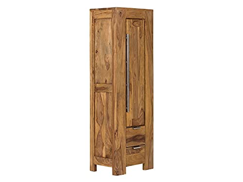 Woodkings® Bad Hochkommode Stark aus massiven Palisander Holz Kommode im Landhaus Stil Badhochschrank Badmöbel Badezimmerhochschrank Badschrank Echtholz