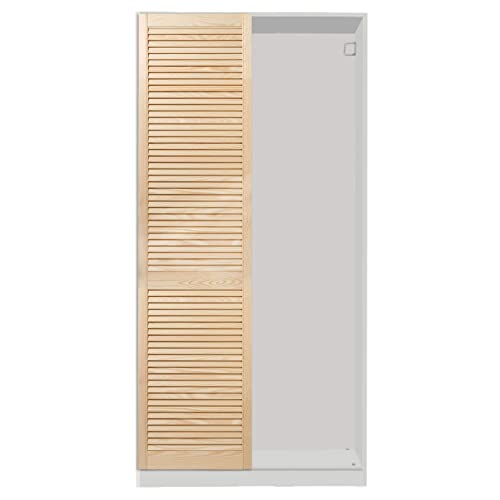 ben+camilla.com Lamellentür Schrankfront passend zu IKEA Pax Kleiderschrank 195 x 49,4 cm Kiefer Massivholz