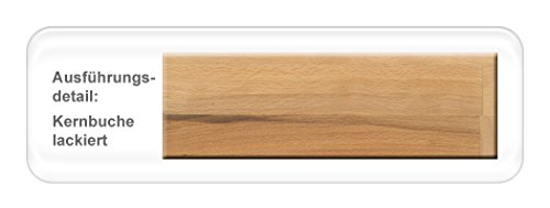 hochwertiger Säulentisch Ataro 2XL ausziehbar Esstisch Massivholz bootsform Säule C X-Form Holztisch Varianten, Holzart:Kernbuche lackiert, Größe:160(260) x 90 Mittelauszug