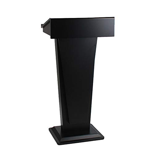 Rednerpult Podium Rednerpult Empfangstisch Lehrer Podium Büromöbel aus Massivholz (Color : Black, Size : One Size)