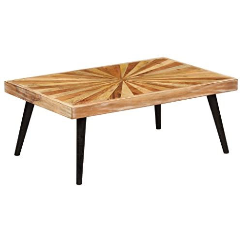 DCRAF Möbel Couchtisch Massivholz Mangoholz 90x55x36cm Gr