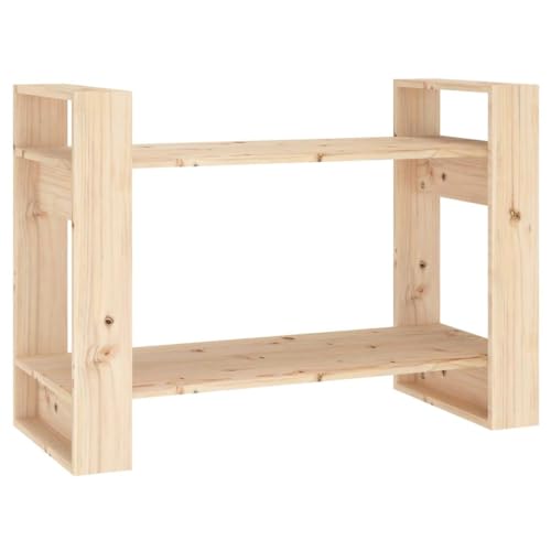 birsun Bücherregal aus Massivholz und Raumteiler aus Kiefernholz Furniture – Vielseitiges 86,5 cm gro?es Aufbewahrungselement aus Holz