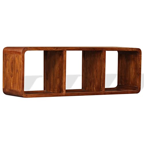 vidaXL Massivholz TV Schrank Palisander-Finish Fernsehschrank Fernsehtisch Lowboard TV Möbel Tisch Board Sideboard HiFi-Schrank 120x30x40cm