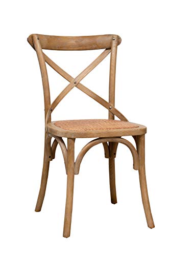 Biscottini Stuhl Holz 46x42x86 cm | Küchenstühle Eschenholz | Holzstuhl esszimmer