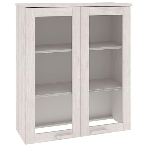 KTHLBRH Wohnzimmerschrank Esszimmerschrank Vielseitiges Sideboard Highboard-Oberteil 85x35x100 cm Massivholz für Küche, Wohnzimmer, Aufenthaltsraum