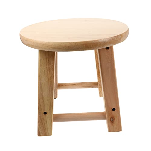 MAGICLULU 1stk Badezimmerhocker Bett Schritt Hocker Duschbank Aus Holz Kleiner Niedriger Hocker Bad Hocker Für Eitelkeit Hocker Zum Wechseln Der Schuhe Massivholz Schuhwechselhocker Haushalt