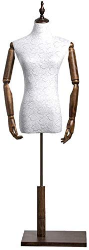 GaoF Puppen Weiblicher Torso Körper Hochzeit Showcase Kleiderform Büste Schneiderei Höhenverstellbare Kleidung Schmuck Display Massivholz (Color : A, Size : S)