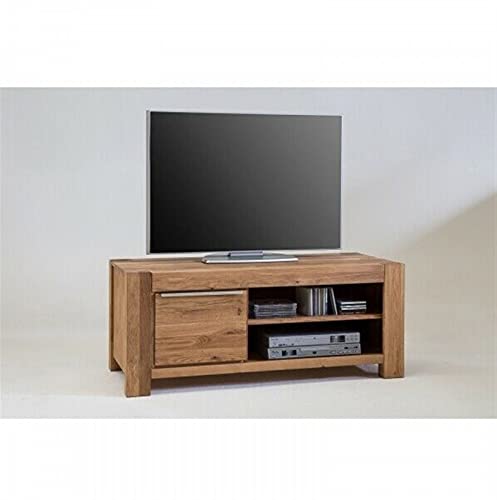 AYily Media TV Konsolentisch für TVs Fernsehschrank Holz Lowboard Massivholz Wildeiche Kommode Fernsehschrank TV Phono Tisch TV-Ständer Aufbewahrungsschrank für Wohnzimmer