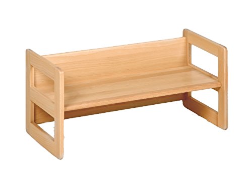 werkstatt design Kindermöbel, Wendebank Holz, die Bank mit verschiedenen Sitzhöhen, Buche