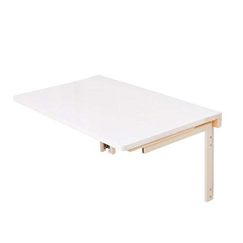 PENGFEI Faltbar Multifunktion Küchenarbeitsplatte Schreibtisch Massivholz, 2 Größen (Farbe : Weiß, größe : 100x50cm)