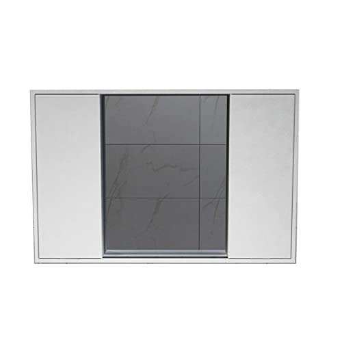 JRZTC Medizinschränke Moderner Massivholz-Spiegelschrank Push-Pull-Spiegelschrank Badezimmerschrank Schminkspiegel Schlafzimmer-Spiegelschra nk mit Ablage