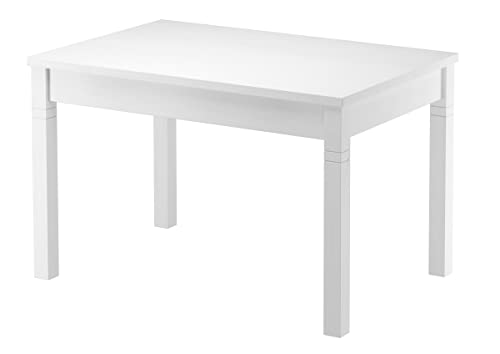 Erst-Holz® Tisch 80x120 Esstisch Massivholz Küchentisch weiß 90.70-51 B W