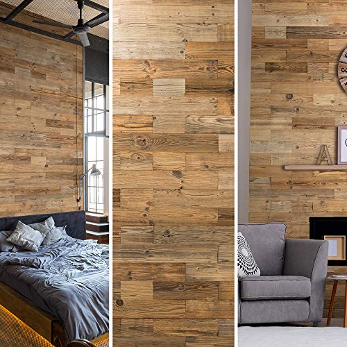 Wooden Wall Design Wandverkleidung aus Altholz Natürliches Vintage Holz Wandpaneele Wanddekoration Holzverkleidung Holzwand Wanddesign model Nature. (1m2)