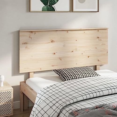 DCRAF Home Möbel Bett Kopfteil 144x6x82,5 cm Größe Massivholz Kiefer