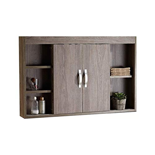 GagalU Badezimmerschrank, Einzeltür, Wandmontage, Medizinschrank mit Spiegelschränken, Badezimmermöbel, Badezimmer, Massivholz, Schlafzimmer, Badezimmer, Toilette, Schminktisch