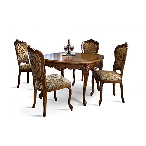SIMEX Furniture - Kollektion Cleopatra - Ausziehtisch 120/160x120x77 cm - Massivholz - Möbel aus Buchenholz, naturbraun - Wohnzimmer