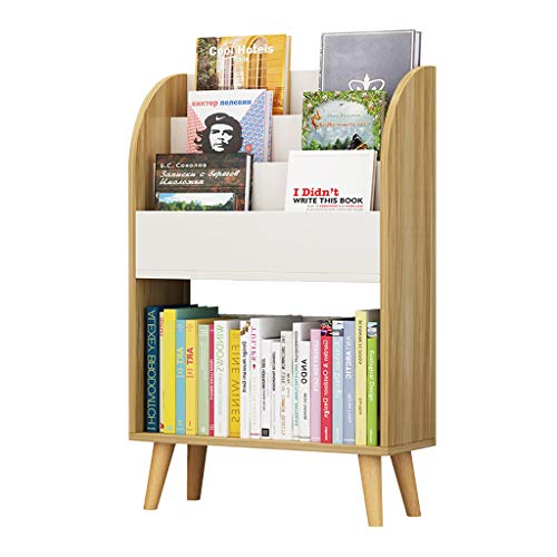 GWXJZ CD Regal CD-Aufbewahrungsregal CD-Lagerregal Bilderbuch-Bücherregal für Kinder Regale Multifunktionales Bücherregal Massivholz Zeitungsständer, L60 * B23.5 * H95CM (Color : A)