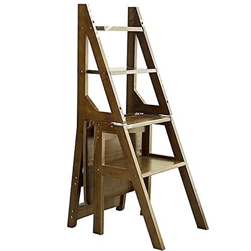 GAXQFEI Tritthocker-Bambus Verstellbarer Kinder-Lernhocker, Kinderküchen-Tritthocker -Leiter - 37X46X90Cm