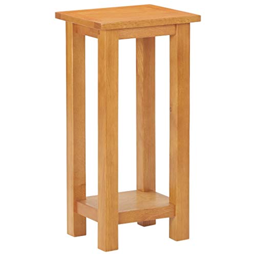 ARKEM Beistelltisch 27x24x55 cm Wohnzimmertisch Beistelltische Side Table Dekotisch Tische Wohnzimmer Eiche Massivholz