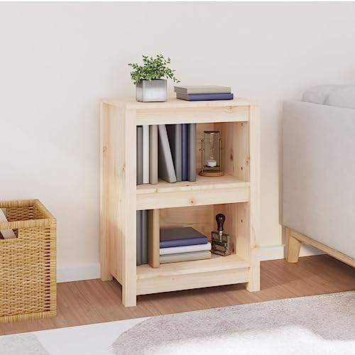 UTSRABFA Bücherregal Vitrinenschrank Lagerregal Bookshelf Flurschrank Bücherregal 50x35x68 cm Massivholz Kiefer Geeignet für Küche, Speisekammer, Diele, Balkon