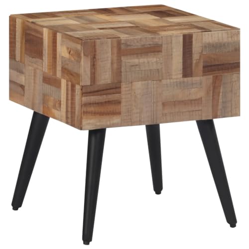 vidaXL Beistelltisch 40x40x45 cm Recyceltes Massivholz Teak