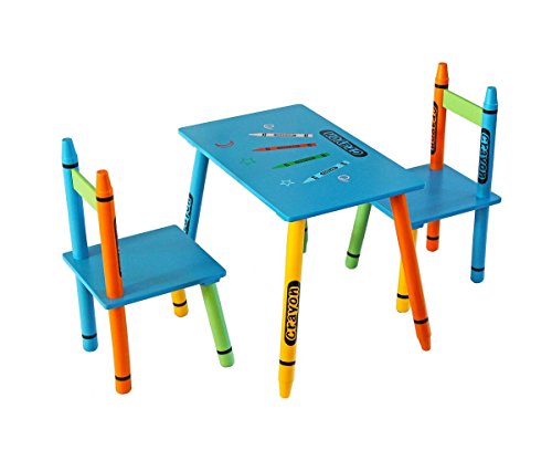 Kiddi Style Kindersitzgruppe – 1x Kindertisch & 2x Kinderstuhl – stylische Sitzgruppe & Kindersitzgruppe mit Tisch & Stühlen für Kinder