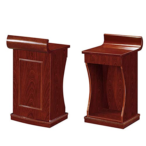 Podium Sprechendes Büromöbel Massivholz-Lack-Podium Willkommenspult Beratungspult Empfangstheke for Restaurant-Hochzeit (Color : Red, Size : One Size) (Red One Size)