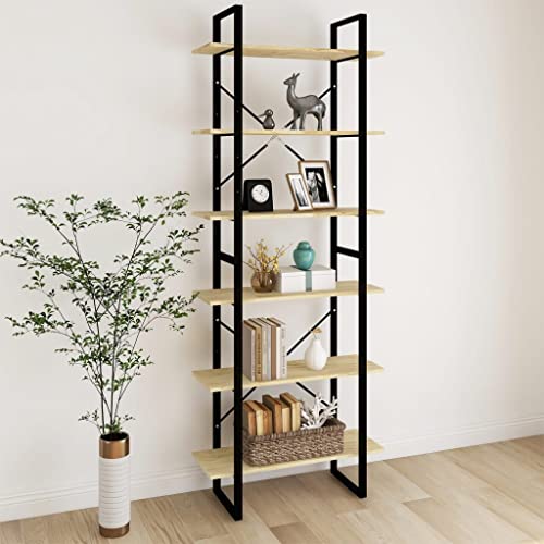 Bücherregal Vitrinenschrank Lagerregal Bookshelf Flurschrank Standregal Hoch 80x30x210 cm Massivholz Kiefer Geeignet für Arbeitszimmer, Sammlungsraum, Schlafzimmer, Badezimmer