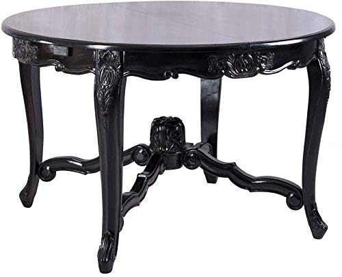 Mahagoni Esstisch ausziehbar Tisch rund Holztisch Antik Ausziehtisch Massivholz mar176 Palazzo Exklusiv