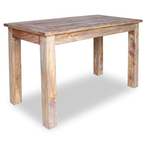 Festnight Esszimmertisch Esstisch Küchen Tisch Recyceltes Massivholz Handgefertigt Esszimmer Holztisch 120 x 60 x 77 cm