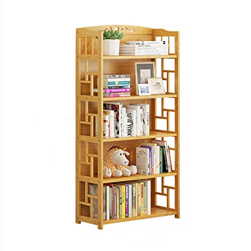 GWXJZ CD Regal CD-Aufbewahrungsregal Massivholz 5-lagiges Bücherregal CD-Speicher-Rack, Multifunktionsregal, Floor Simple Student Bücherregal (Size : 90 * 29 * 141cm)