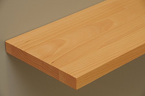Holz-Projekt-Summer Garderobe Kombination 2-teilig Hakenleiste mit Ablage Massivholz Dielenmöbel Flurmöbel (60cm, Kernbuche)