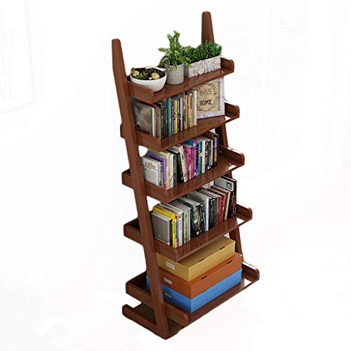 GWXJZ CD Regal CD-Aufbewahrungsregal CD Storage Rack Multifunktions-Bücherreg al, Stand-Balkon Wohnzimmer Badezimmer 5-Schicht-Blumenständer, Massivholz-Küchenregal