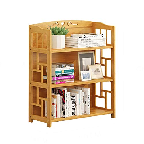 GWXJZ CD Regal CD-Aufbewahrungsregal Massivholz 3-lagiges Bücherregal CD-Speicher-Rack, Multifunktionsregal, Floor Simple Student Bücherregal (Size : 90 * 29 * 81cm)