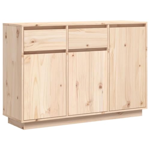 vidaXL Sideboard, Kommode viel Stauraum, Schrank für Wohnzimmer Flur, Anrichte Beistellschrank Lagerschrank, Kiefer