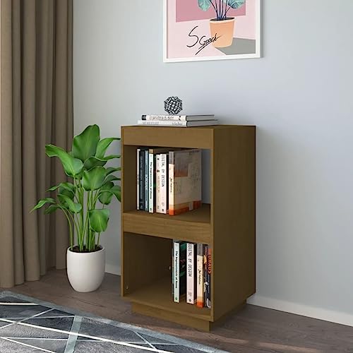 UTSRABFA Raumteiler Regal Badezimmer Regal Ordnerregal Bücherregal Honigbraun 40x35x71 cm Massivholz Kiefer Geeignet für Arbeitszimmer, Sammlungsraum, Schlafzimmer, Badezimmer