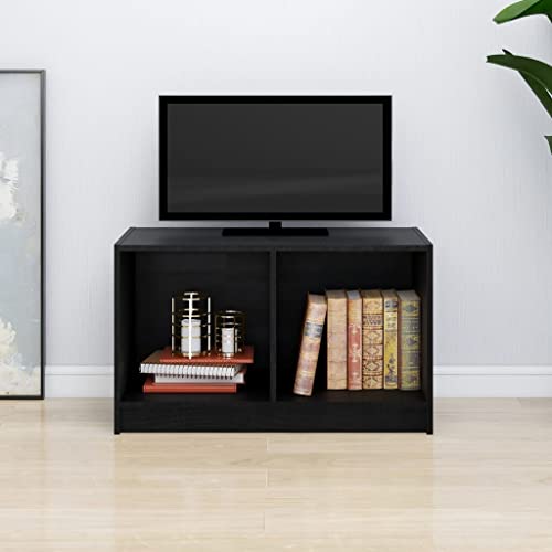 Youuihom TV-Schrank Aufbewahrungsschrank Wohnzimmer-TV-Schrank Sideboard Schwarz 70x33x42 cm Massivholz Kiefer Geeignet für Eingang, Arbeitszimmer, Wohnzimmer, Esszimmer