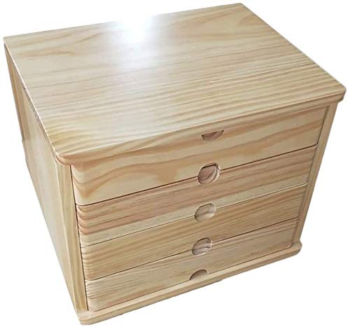 Durable Schubladenbox Bürobox Aktenschränke 4 Schublade aus Holz, Aktenschrank, Aktenschrank, 4-lagige Aktenschränke, Büro-Schreibtisch-Schubl ade Stil Massivholz-Aufbewahrungsb ehälters, Bürobedarf A4