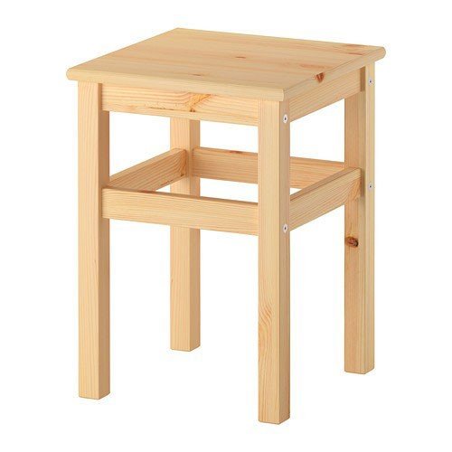 Ikea ODDVAR Holz Hocker stapelbar